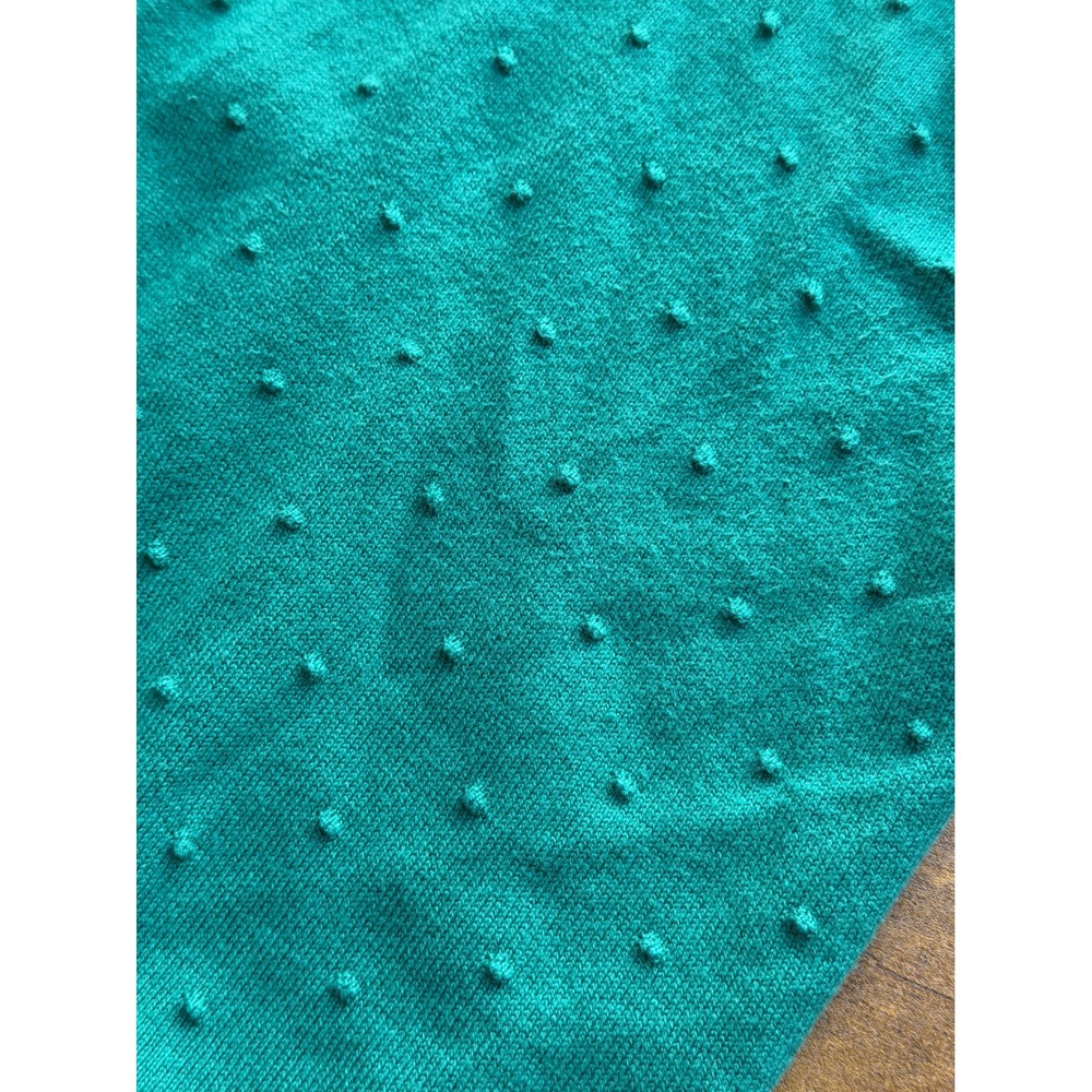 LOFT Outlet XL Green Swiss Dot Cotton Cardigan Button Front Sweater - Picture 5 of 17
